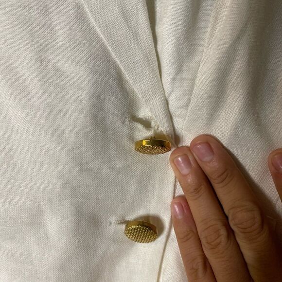 NWOT Venus Gold button Waist Tied Romper Size 16 - Picture 9 of 11